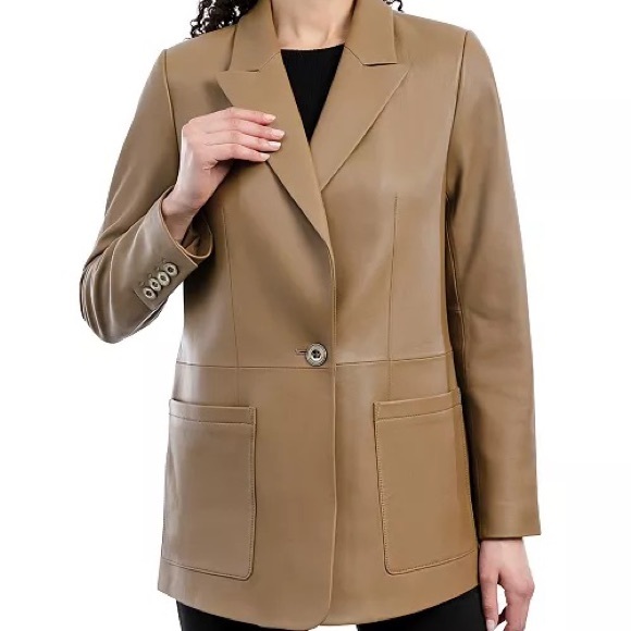 Michael Kors Genuine Leather Coat XL - Picture 1 of 15